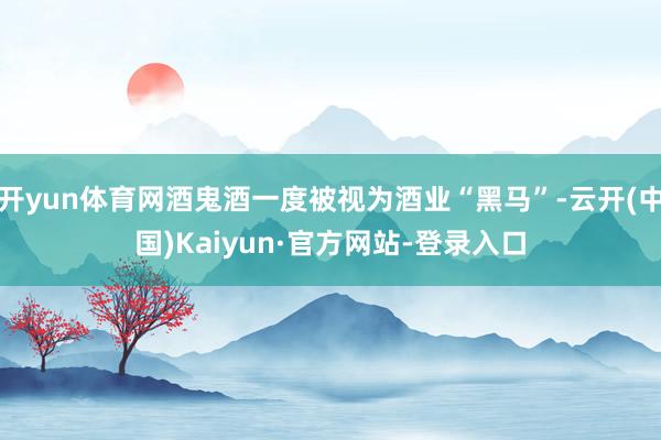 开yun体育网酒鬼酒一度被视为酒业“黑马”-云开(中国)Kaiyun·官方网站-登录入口