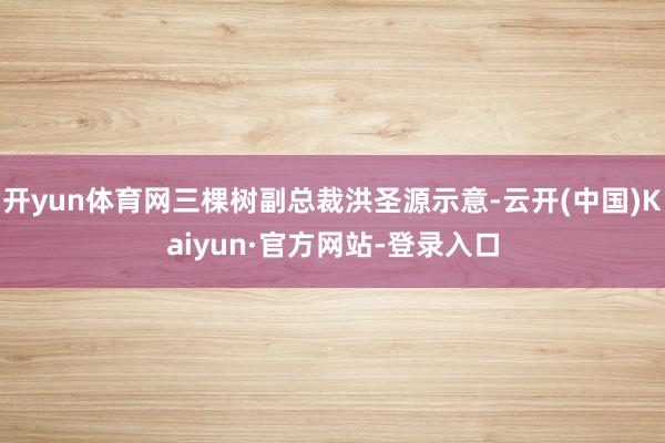 开yun体育网三棵树副总裁洪圣源示意-云开(中国)Kaiyun·官方网站-登录入口